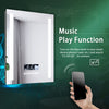 LED Bathroom Mirror Bluetooth Shaver Socket Illuminated Demister Clock Touch