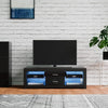 Modern 120cm TV Unit Cabinet Stand 2 Drawer High Gloss Front with RGB LED Lights