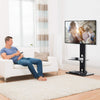 Heavy Duty Floor TV Stand with Mount for 32-65" TVs with 2-Tier Storage Shelves