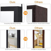 Mirrored Jewelry Cabinet Wall Mounted Hanging Jewelry Armoire Black