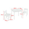 Kids Table and Chairs Set Wooden Preschoolers Children's Table with 2 Chairs Set