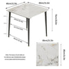 80cm Square Marble Kitchen Dining Table Meeting Room Office Lounge Coffee Table