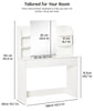 Dressing Table With Mirror Drawer Stool Set Makeup Table Vanity Desk Bedroom UK