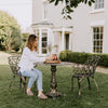 Two Seater Outdoor Bistro Set - Cast Aluminium Garden Furniture