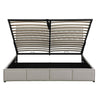 Ottoman Storage Bed 4ft6 Double Size Upholstered Bed Frame with Hydraulic Lift