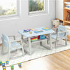 Children Table and 2 Chairs Set Toddlers Learning Activity Play Desk w/Storage