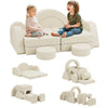 Kids Play Couch Set Fold Out Modular Sofa Creative Playhouse Creamy White New