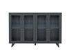 Sideboard Kitchen Buffet Cupboard Console Table with Glass Doors Cabinet 2 Shelf