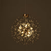 LED Ceiling Light Firework Pendant Vintage Lampshade Chandelier Crystal Droplets