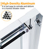 Sliding Shower Enclosure Door And Tray Bathroom Glass Cubicle With Side Panel