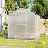 6x6FT Walk-In Greenhouse Aluminium Frame Polycarb Panel Planting Cabin
