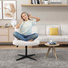 Armless Office Desk Cross Legged Office Chair w/Adjustable Height & 360°Rotation