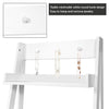 3 IN 1 Vanity Dressing Table Set Book Storage Shelf Ladder Desk W/ Mirror Stool