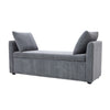 Grey Ottoman Window Seat Hidden Storage Box Bench Chenille Home Living Furniture