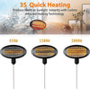 2000W Patio Heaters Electric Wall Mounted Outdoor Garden Warmer Portable UK