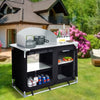 Portable Camping Kitchen Cupboard Stand Folding Camping Table with Carrying Bag