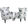 Chesterfield Butterfly Armchair Wing Back Rivet Chair Home Lounge Fireside Sofa