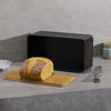 Large Bread Bin with Bamboo Lid Chopping Board Kitchen Storage Loaf Container