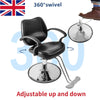 Salon Barber Chair Adjust Hydraulic Lift Hairdressing PU Leather Haircut Chair