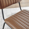 Delta 2x Tan Faux Leather Black Legs Dining Chair