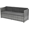 Rattan Garden Corner Sofa Table Stools Set Outdoor Patio Garden Furniture Set
