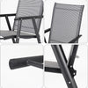 4X Textoline Patio Furniture Bistro Seater Folding Chairs Outdoor Seat Garden UK