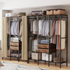 Heavy XXL Open Wardrobe Clothes Rail Storage Cupboard Dust-Proof Coat Rack Stand