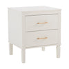 Dusk Sienna Natural & Gold Effect 2 Drawer Bedside Table RRP £599