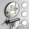 Black/Gold Bedroom Bathroom Wall Mounted Thin Mirror Wash Basin Dressing Mirror