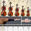 1/4 Size Beginners Acoustic Violin Set Natural With Case Bow Rosin Bridge UK