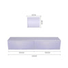 Wooden Floating TV Stand Cabinet w/2 Storage Grid Media Living Room Cupboard