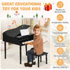 Kids Piano Keyboard Toy 30-Key Children Musical Piano Toy w/ Stool & Music Stand