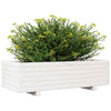 Garden Planter White 90x40x26.5 Solid Wood Pine V0H9