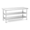 Stainless Steel Commercial Kitchen Catering Prep Table 3 Tier Work Bench