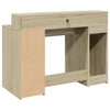 Desk with LED Lights Writing Working Table Sonoma Oak Engineered Wood