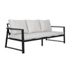 Metal Garden Furniture Set Corner Sofa Glass Table Patio 5 Seater Armchairs Sofa