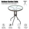 Rattan Garden Folding Dining Table and 2 Chairs Outdoor Balcony Patio Bistro Set