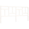 Bed Frame with Headboard White 200x200 Solid Wood K3G0