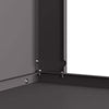 Fire Pit with Chimney Black 60x40x96 cm Steel