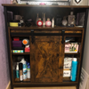 Vintage Industrial Sideboard Rustic Drinks Cabinet with Shelf Side Storage Unit