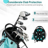 Golf Club Carry Bag w/ Rain Hood & Umbrella Holder for Women & Men-Blue