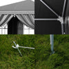 Gazebo Heavy Duty Marquee 3x3m Waterproof Garden Party Tent Shelter With 4 Sides