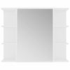 3 Piece Bathroom Furniture Set White Chipboard G0D8