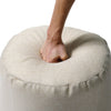 Velvet Round Ottoman Stool Sofa Padded Pouffe Foot Stool Dressing Table Chair
