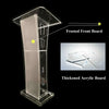 Acrylic Lectern Plexiglass Podium Clear Stand Acrylic Pulpits f/ Churches Office