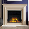 Realistic LED Electric Fireplace, Adjustable Flame & Efficient Heating Cozy Home