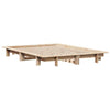 Bed Frame 120x200 Solid Wood Pine Z0T8