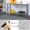 Kitchen Work Table Commercial Catering Bench Utility Stainless Steel Backsplash