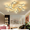 Square/Ring LED Ceiling Lamp Dimmable Light Chandelier Fixture Living Bedroom