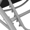 Sun Lounger Set 3 Piece Aluminium Black with Table Patio Lounge Bed
